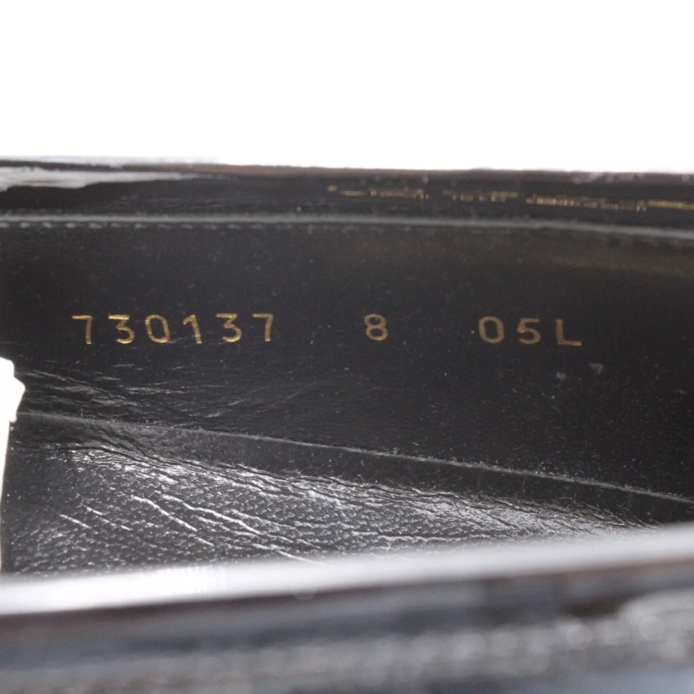 NIB [Gucci] Authenticated Black Patent Leather Loafers w Tonal Horsebit Mens 8 - Picture 11 of 17